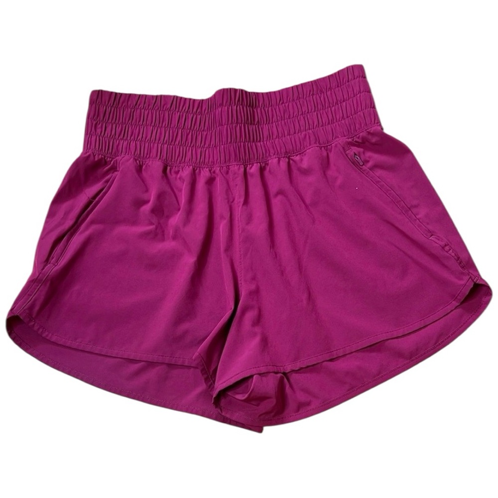 Abercrombie and Fitch YPB Magenta High Waist Athletic Running Shorts